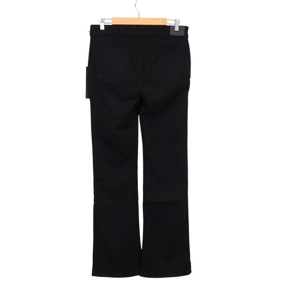 NWT Edwin Lark Pull-On Mid-Rise Flare Jean Stretch Side-Zip Black Size 32 - Picture 2 of 7